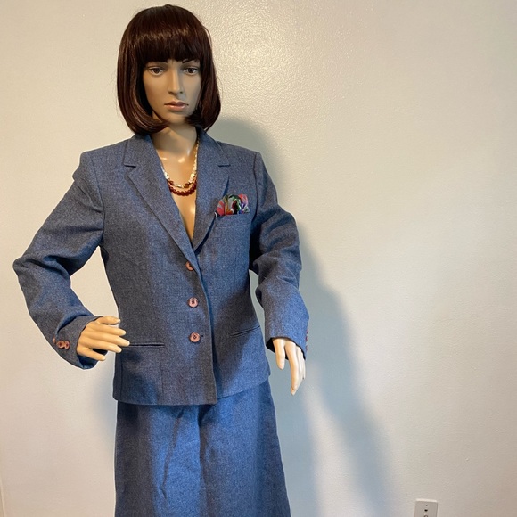 Vintage Country Suburbans Wool Skirt Suit Size Small - Picture 3 of 9